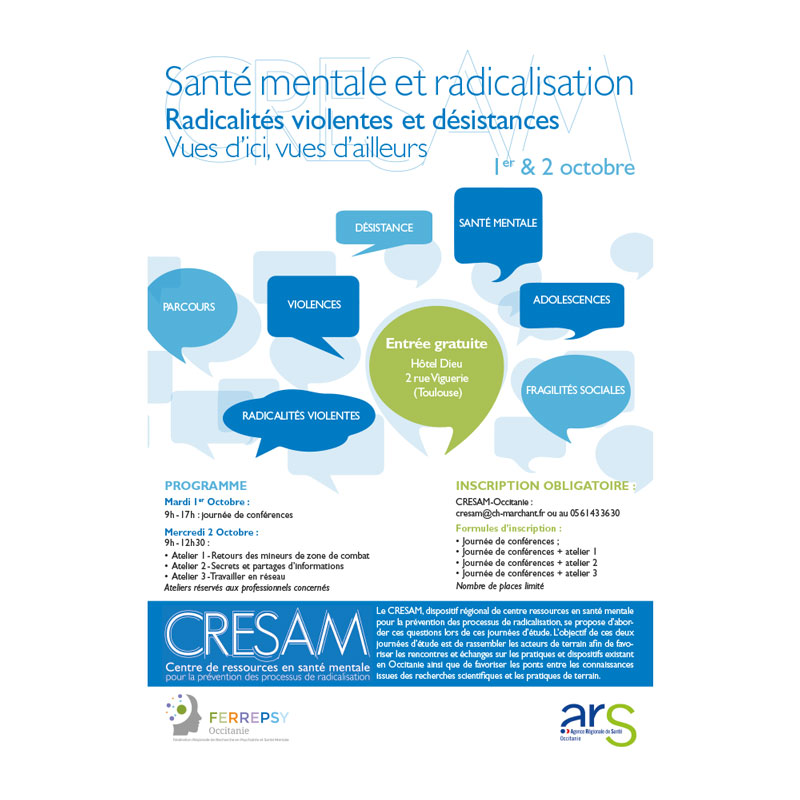 Santé mentale et radicalisation - Radicalités violentes et désistances | © FERREPSY Occitanie