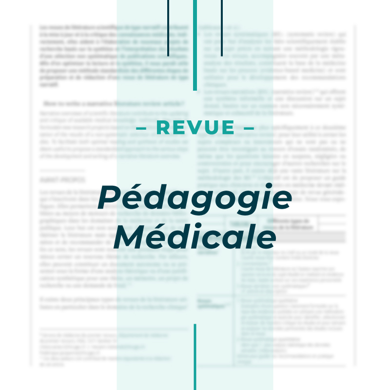 Pédagogie Médicale