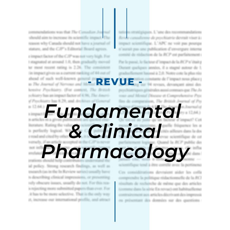 Fundamental & Clinical Pharmacology