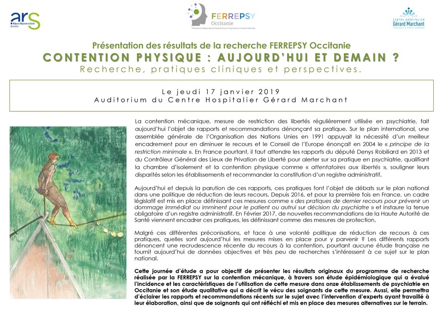 Contention physique : aujourd'hui et demain ? (présentation) | © FERREPSY Occitanie