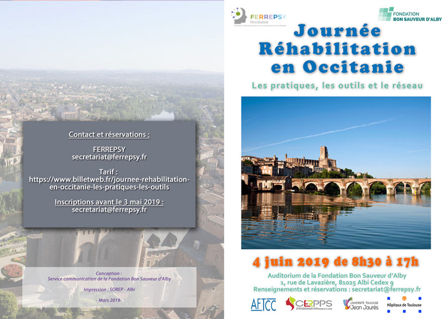 Journée Réhabilitation en Occitanie (affiche) | © FERREPSY Occitanie
