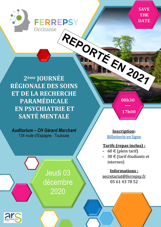 2e Journée régionale des soins et de la recherche paramédicale (programme) | © FERREPSY Occitanie 2e Journée régionale des soins et de la recherche paramédicale (programme) | © FERREPSY Occitanie