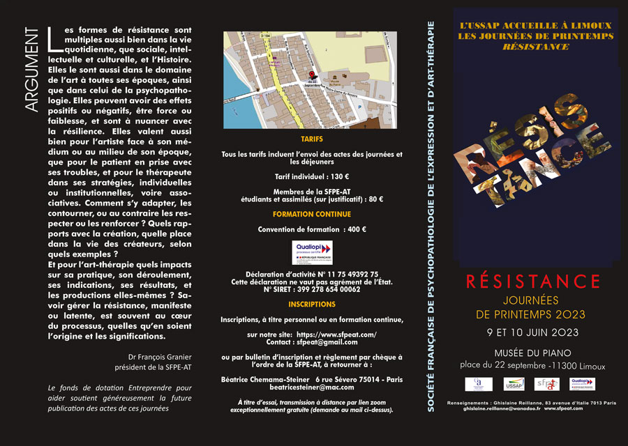 Journées SFPE Limoux : Résistance - Journées de Printemps 2023 Journées SFPE Limoux : Résistance - Journées de Printemps 2023