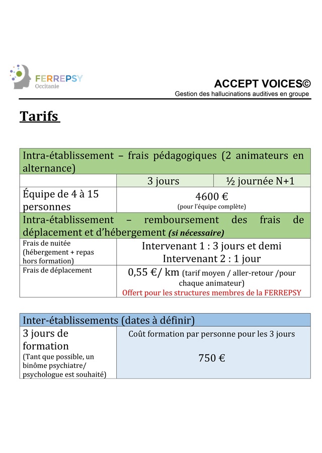 Formation accept voices (tarifs site) | © FERREPSY Occitanie
