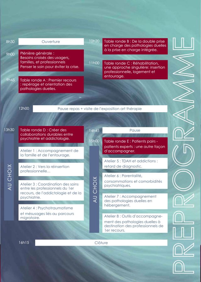 Journée Addiction santé mentale 2025 préprogramme (640 x 900 px) | © FERREPSY Occitanie Journée Addiction santé mentale 2025 préprogramme (640 x 900 px) | © FERREPSY Occitanie