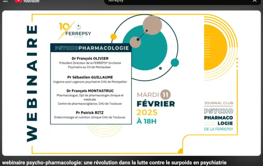 Webinaire : Une révolution dans la lutte contre le surpoids en psychiatrie ? le 11 février 2025 | © FERREPSY Occitanie