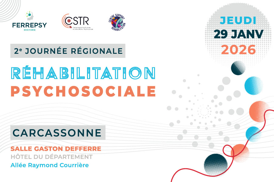 2e journée régionale de réhabilitation psychosociale (Carcassonne) - le 29 janvier 2026 - Vignette | © FERREPSY Occitanie