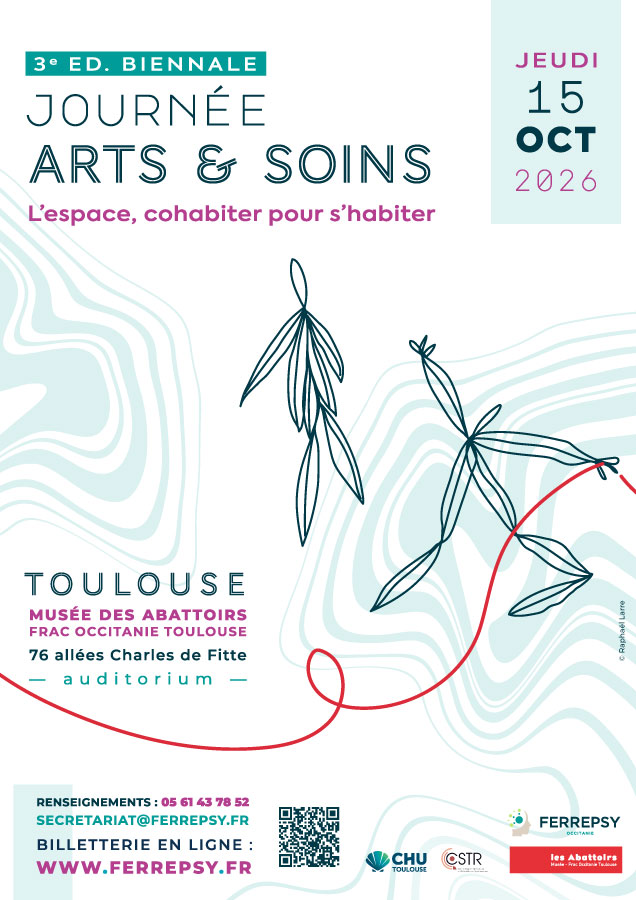 3e Journée Arts & Soins - 15 octobre 2026 (affiche) | © FERREPSY Occitanie
