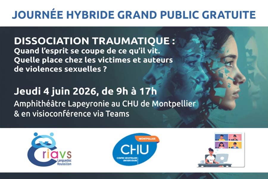 Journée CRIAVS : Dissociation traumatique (4 juin 2026)