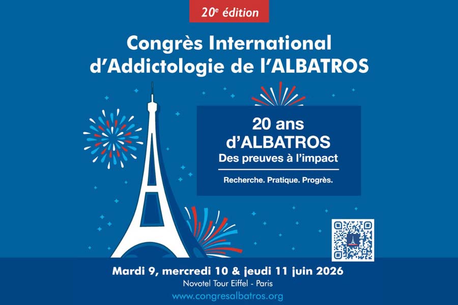 20e Congrès international d'addictologie de l'Albatros (9 au 11 juin 2026)