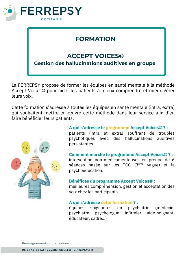 Formation Accept Voices 2026 (affiche 640 x 900 px) | © FERREPSY Occitanie Formation Accept Voices 2026 (affiche 640 x 900 px) | © FERREPSY Occitanie